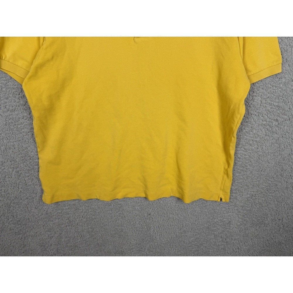 Lacoste Men's Polo Shirt Short Sleeve 100% Cotton Yellow Size 5 (L) - Picture 4 of 7